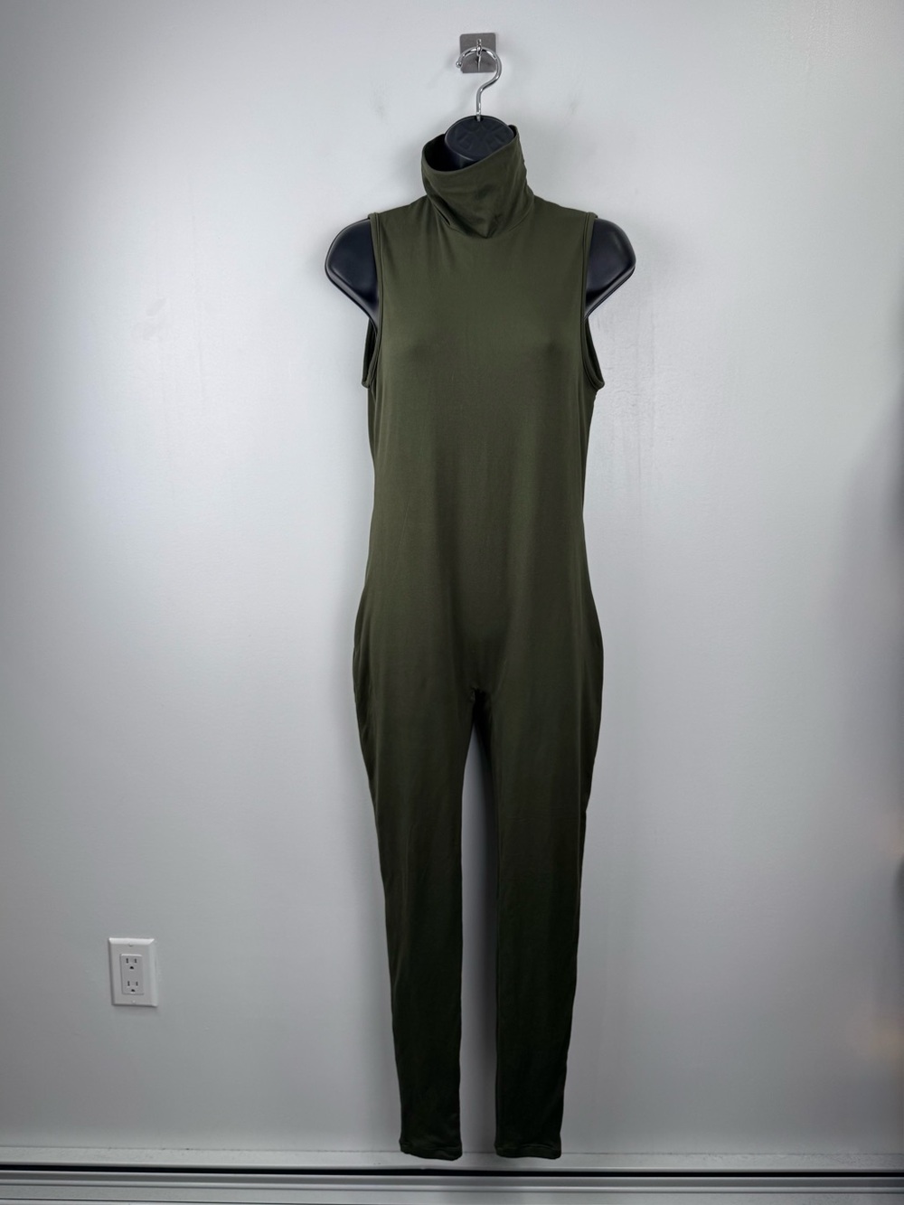 NWT Bumpsuit Women Stevie Olive Green Maternity Jumpsuit‎ Size Medium